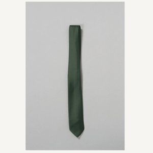 Revelry Satin Tie Deep Olive Green